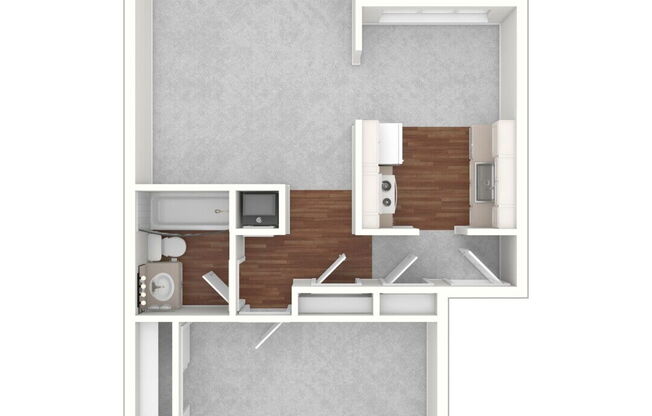 1 bed, 1 bath, 788 sqft, $2,468