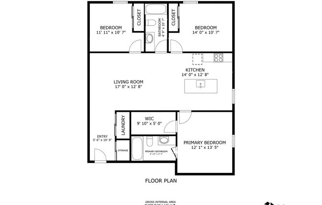 3 beds, 2 baths, 1,100 sqft, $2,699, Unit 1-232