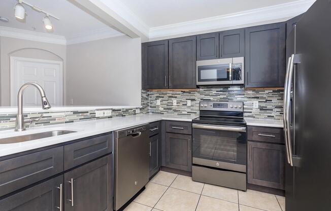 Kitchen at Emerson at Cherry Lane Apartments in Laurel, MD