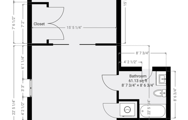 1 bed, 1 bath, 800 sqft, $1,449, Unit 302