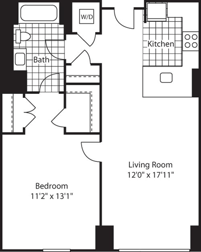 1 bed, 1 bath, 716 sqft, $3,859, Unit 811