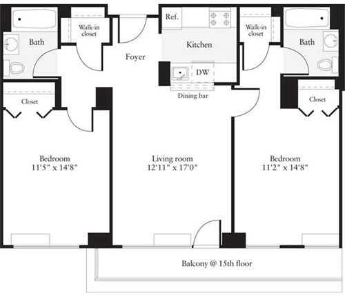 2 beds, 2 baths, 917 sqft, $4,823