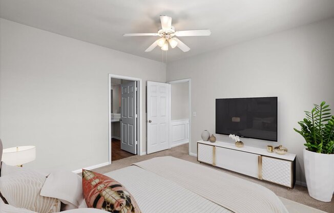 Spacious Bedroom  at Deer Creek Apartment Homes