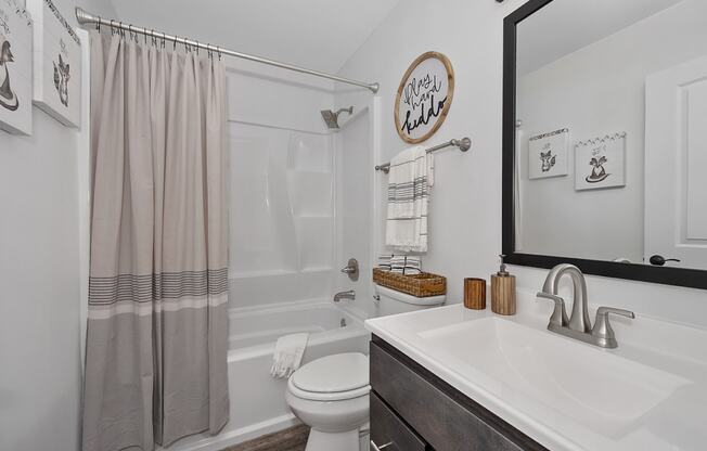 Bright Bathroom at Ivy Hills Living Spaces, Ohio