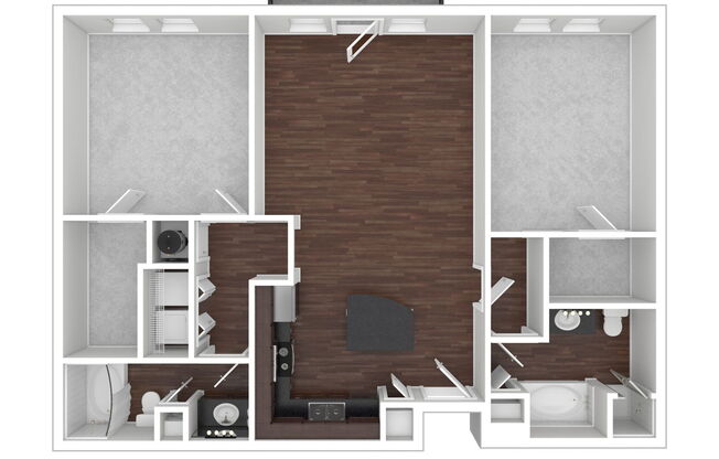 2 beds, 2 baths, 1,095 sqft, $1,845