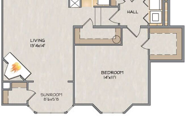 1 bed, 1 bath, 899 sqft, $1,285, Unit B309