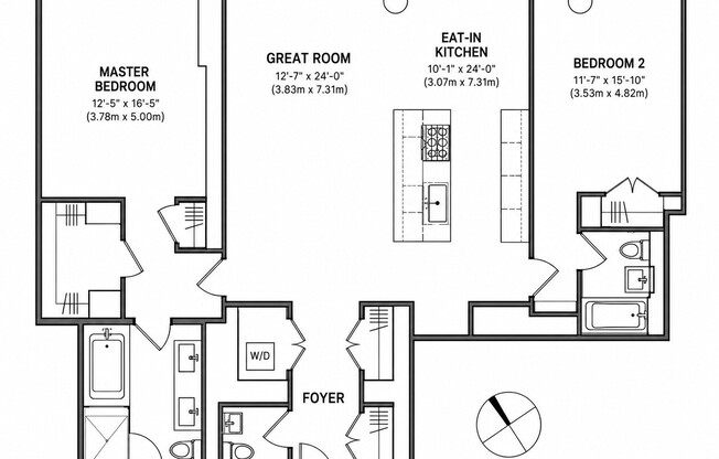 2 beds, 2.5 baths, 1,611 sqft, $17,500, Unit 3130