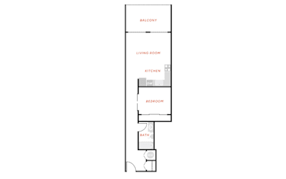 1 bed, 1 bath, 646 sqft, $1,650