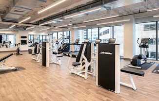 Fitness Room at 220 Meridian, Indianapolis, IN 46204