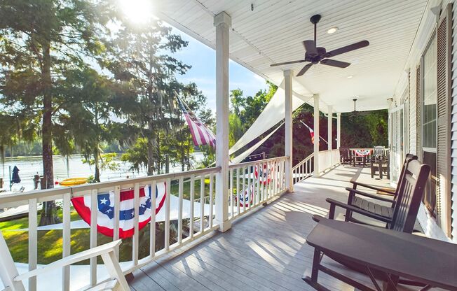 Private Furnished Riverfront Estate with Dock & Guest Apartment