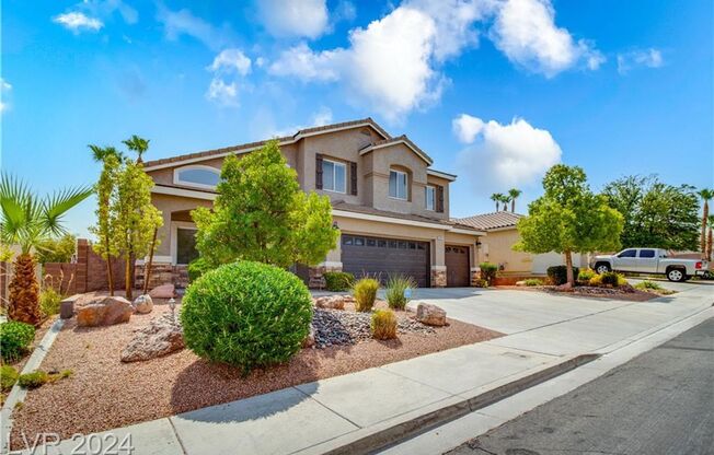 STUNNING GREEN VALLEY RANCH 2 STORY HOME!! POOL & SPA--3 CAR GARAGE!! BED & BATH DOWNSTAIRS!!