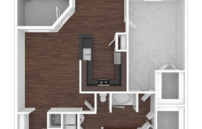 1 bed, 1 bath, 890 sqft, $1,655