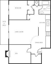 1 bed, 1 bath, 860 sqft, $1,484