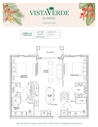 2 beds, 2 baths, 1,064 sqft, $2,669