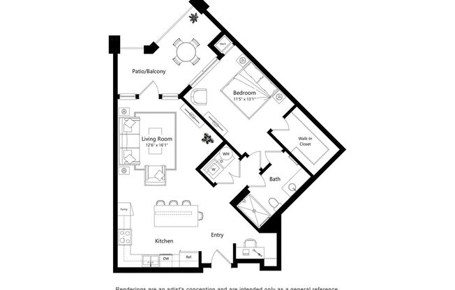 1 bed, 1 bath, 838 sqft, $2,200, Unit 4111