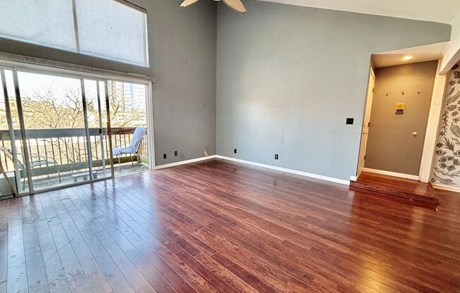 Top-Floor Plaza Condo with Vaulted Ceilings & Dual Balconies