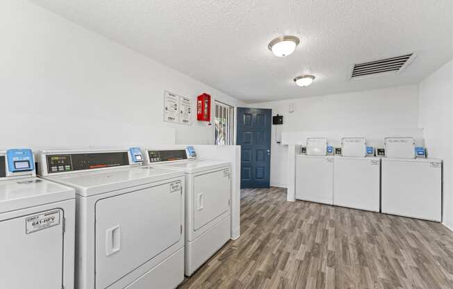 our laundry facilities are equipped with washers and dryers and our laundry machines are