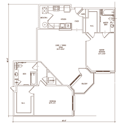 2 beds, 2 baths, 1,437 sqft, $2,985