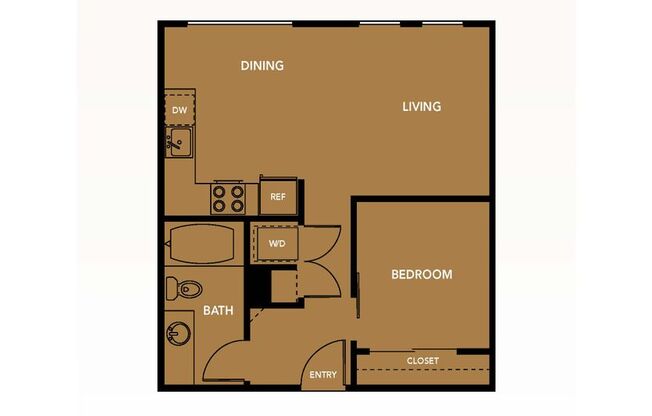 1 bed, 1 bath, 603 sqft, $1,855, Unit 403