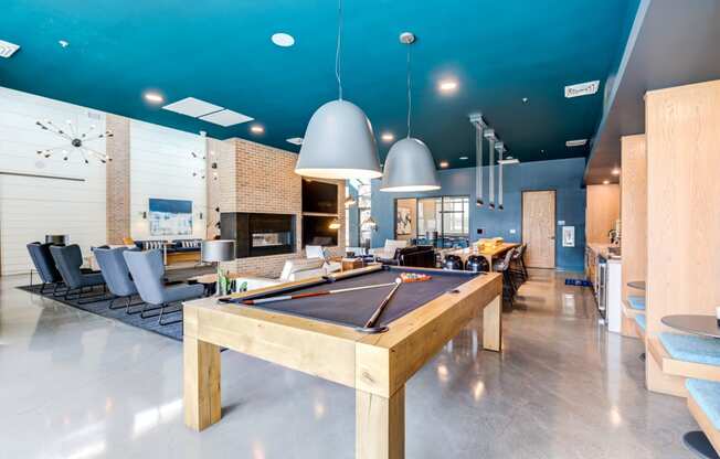 Game room with Billiards