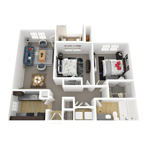 2 beds, 1 bath, 978 sqft, $1,503