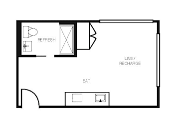Studio, 1 bath, 370 sqft, $1,690