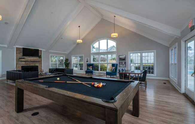 camden place apartments biliards table