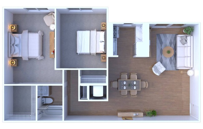 2 beds, 1 bath, 960 sqft, $1,695