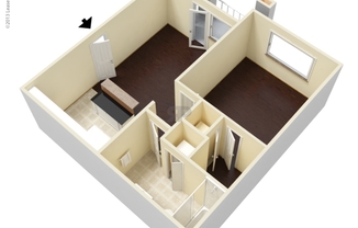 1 bed, 1 bath, 600 sqft, $1,385
