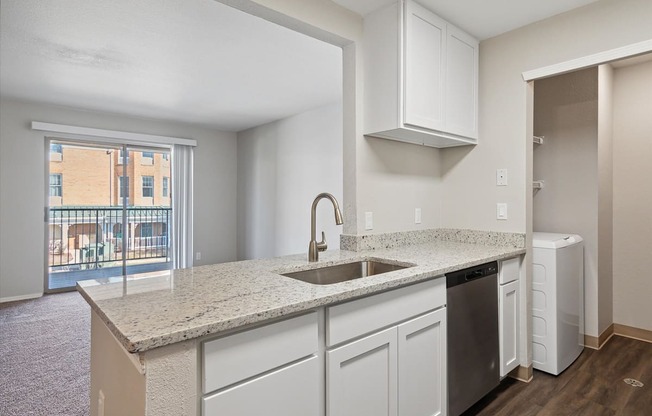 Kitchen with White Cabinetry