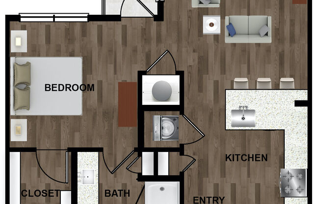 1 bed, 1 bath, 710 sqft, $1,538