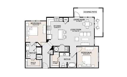 2 beds, 2 baths, 1,201 sqft, $2,272