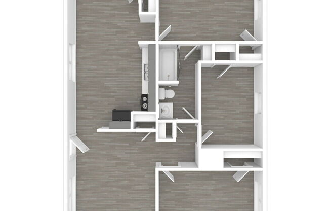 3 beds, 1 bath, 788 sqft, $2,048