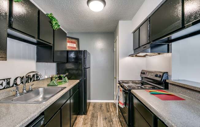 the preserve at ballantyne commons apartment kitchen