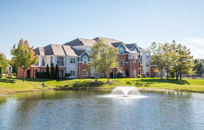 Sparking Lake Within Community at The Village on Spring Mill, Carmel, Indiana