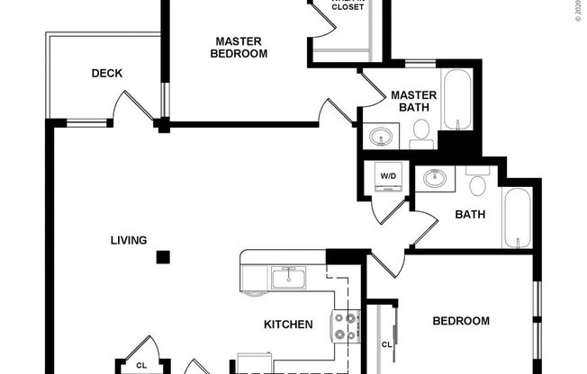 2 beds, 2 baths, 1,176 sqft, $3,718