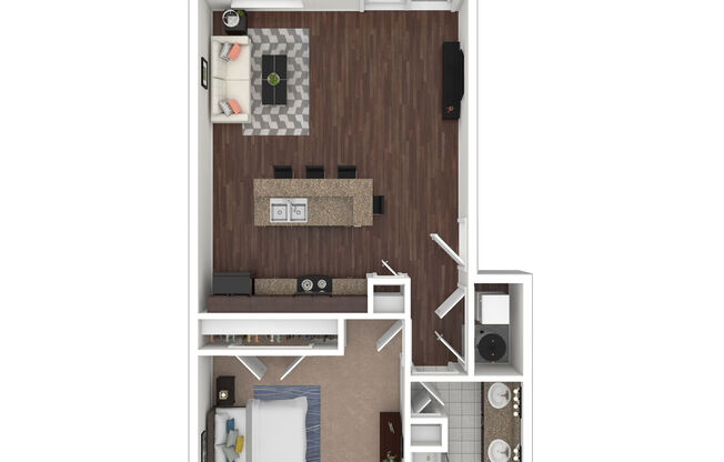 1 bed, 1 bath, 800 sqft, $1,240