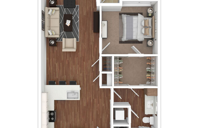 1 bed, 1 bath, 715 sqft, $1,499