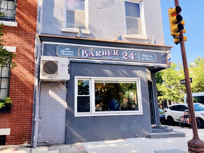 Barber on 24th near Fitler Square