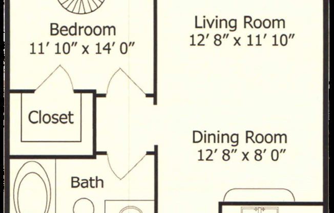 1 bed, 1 bath, 783 sqft, $1,369, Unit 477
