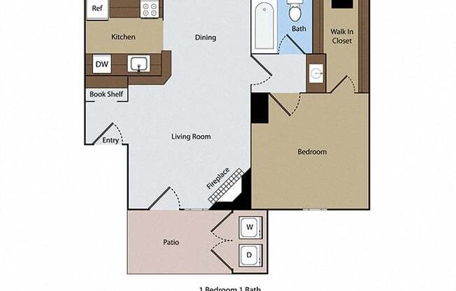 1 bed, 1 bath, 560 sqft, $960