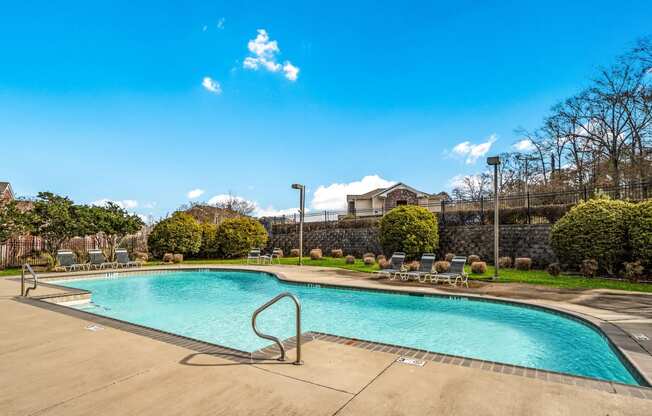 Swimming Pool area at Cameron Park Apartments, Jackson, MS