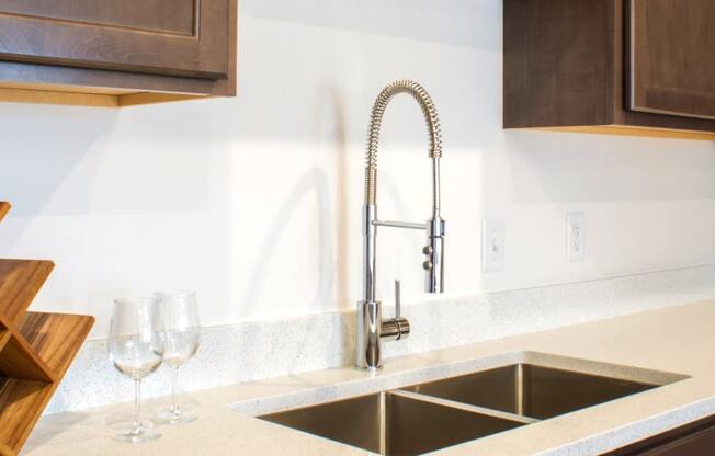 Vicinity at Horn Rapids Apartments Model Kitchen Faucet