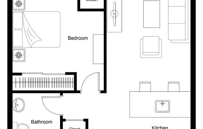 1 bed, 1 bath, 660 sqft, $1,850, Unit 217