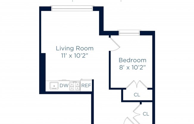 1 bed, 1 bath, $3,063, Unit 2-C