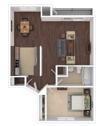 1 bed, 1 bath, 785 sqft, $1,495