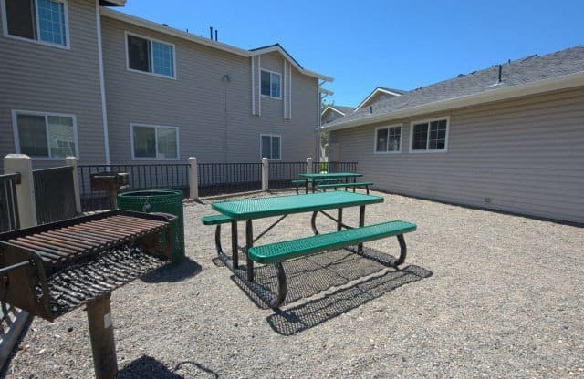 Grills and Picnic area at VIZCAYA APARTMENTS, SANTA MARIA, CA 