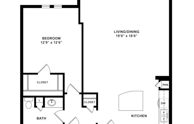 1 bed, 1 bath, 950 sqft, $1,910