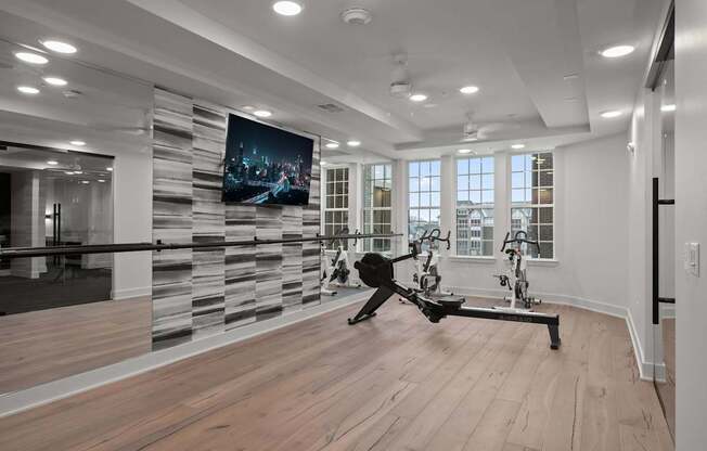 Professional caliber fitness studio with Matrix® equipment, free weights and virtual training