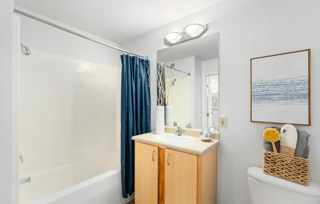 Luxurious Bathroom at Pacific Tower Apartments, Portland, OR, 97209